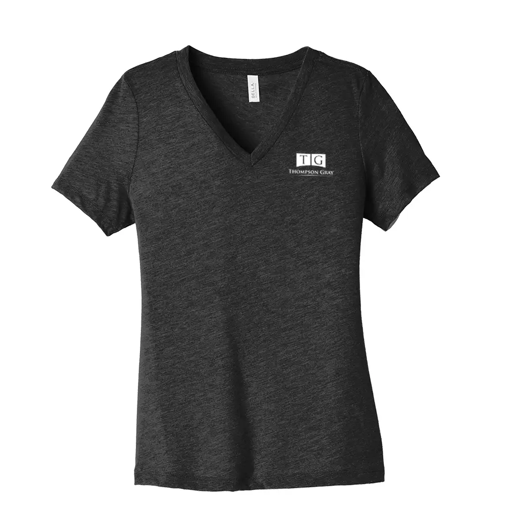 BELLA + CANVAS - Women's Relaxed Triblend Short Sleeve V-Neck Tee